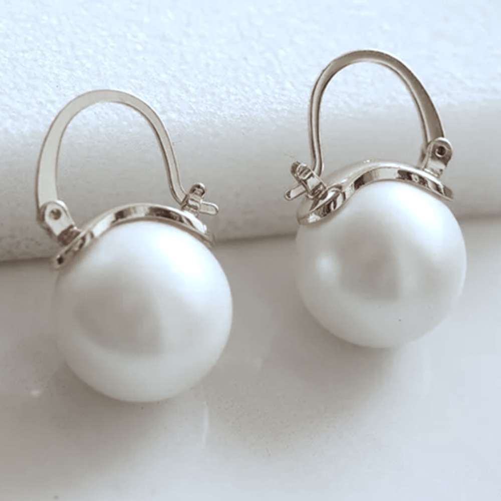 Kate Spade earrings silver pearl earrings